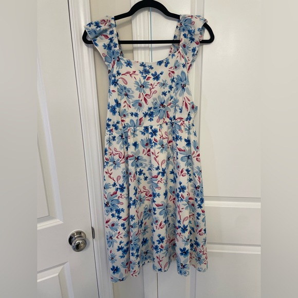 NWOT Multicolor floral ruffle dress 2XL/16 - Picture 3 of 4